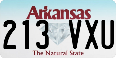 AR license plate 213VXU
