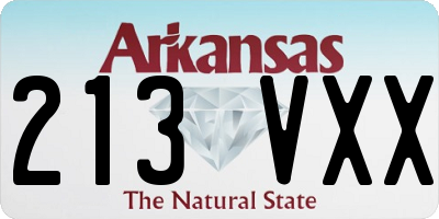 AR license plate 213VXX