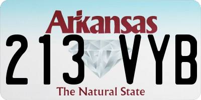 AR license plate 213VYB