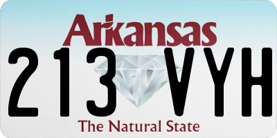 AR license plate 213VYH