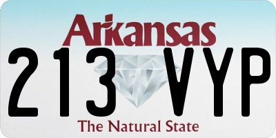 AR license plate 213VYP