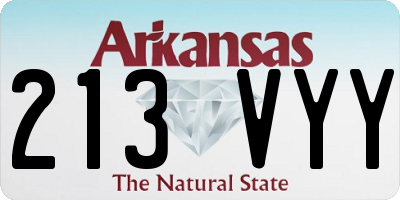 AR license plate 213VYY