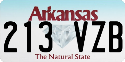 AR license plate 213VZB