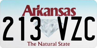 AR license plate 213VZC