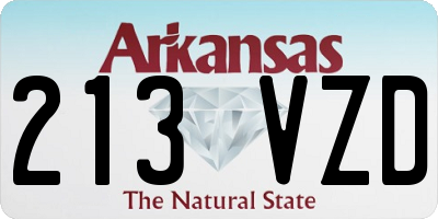 AR license plate 213VZD