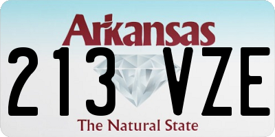AR license plate 213VZE