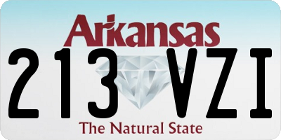 AR license plate 213VZI