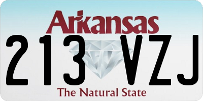 AR license plate 213VZJ