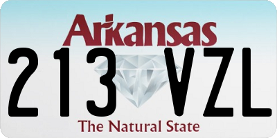 AR license plate 213VZL