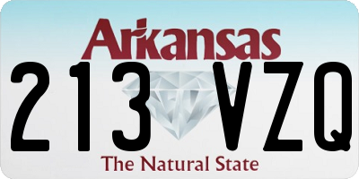 AR license plate 213VZQ