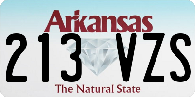 AR license plate 213VZS