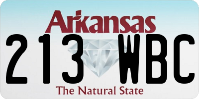 AR license plate 213WBC