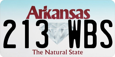AR license plate 213WBS