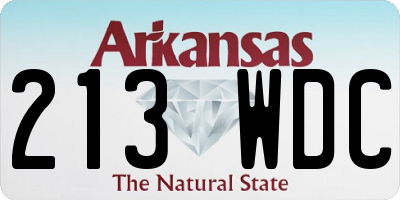 AR license plate 213WDC