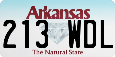 AR license plate 213WDL