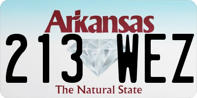 AR license plate 213WEZ