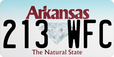 AR license plate 213WFC