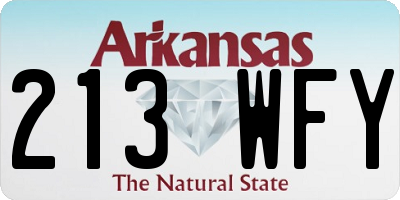 AR license plate 213WFY