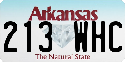 AR license plate 213WHC