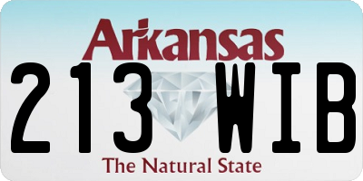 AR license plate 213WIB