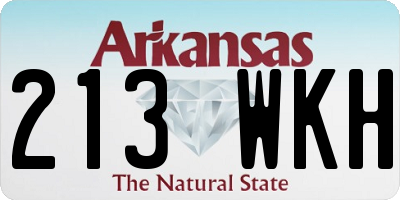 AR license plate 213WKH