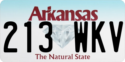 AR license plate 213WKV