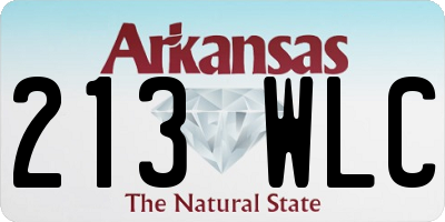 AR license plate 213WLC