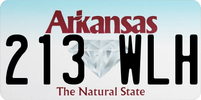 AR license plate 213WLH