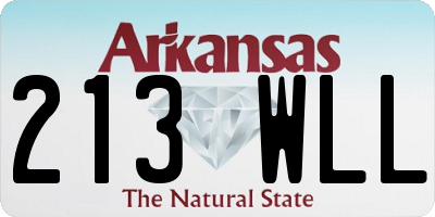 AR license plate 213WLL