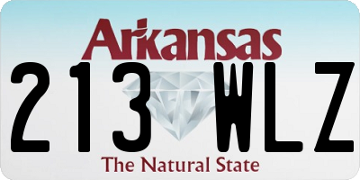 AR license plate 213WLZ