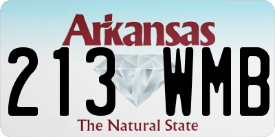 AR license plate 213WMB