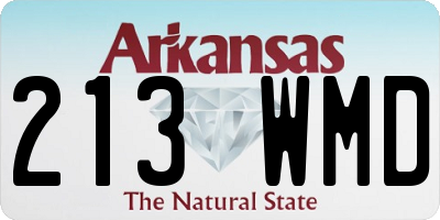 AR license plate 213WMD