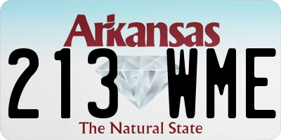 AR license plate 213WME