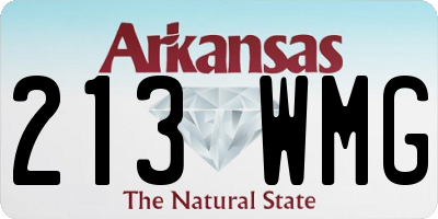 AR license plate 213WMG
