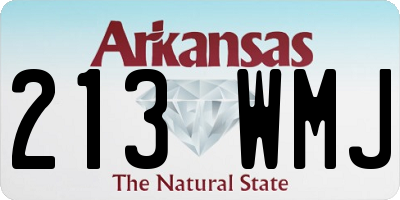 AR license plate 213WMJ