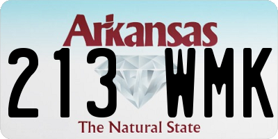 AR license plate 213WMK