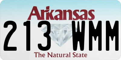 AR license plate 213WMM