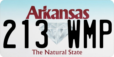 AR license plate 213WMP