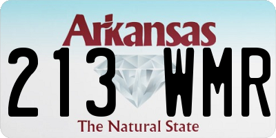 AR license plate 213WMR