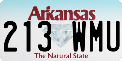 AR license plate 213WMU