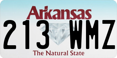 AR license plate 213WMZ