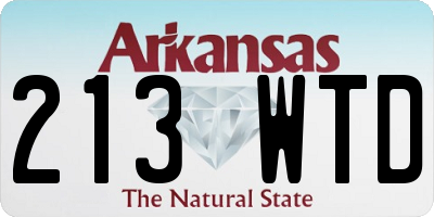 AR license plate 213WTD