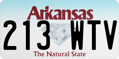 AR license plate 213WTV