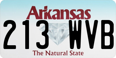 AR license plate 213WVB