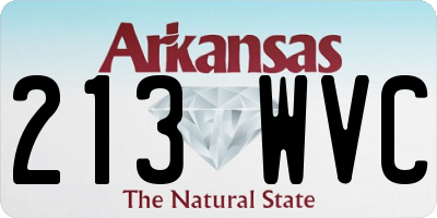 AR license plate 213WVC