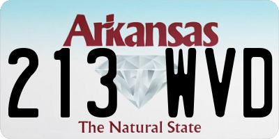 AR license plate 213WVD