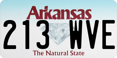 AR license plate 213WVE