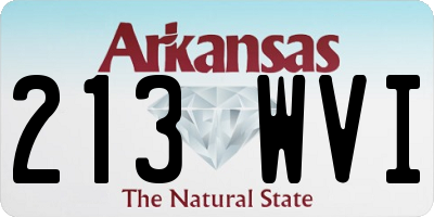 AR license plate 213WVI