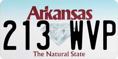 AR license plate 213WVP
