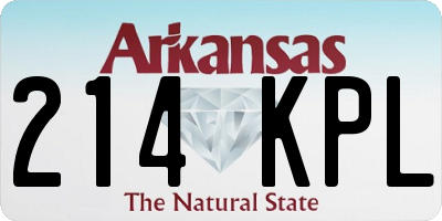 AR license plate 214KPL